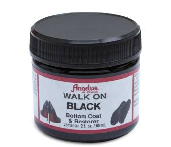 ANGELUS Walk on Black 2oz - Czarny barwnik z dodatkiem utwardzającym do spodów