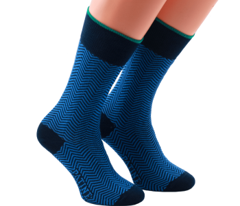 PATINE Socks PAJO100 Blue / Navy Blue - Skarpety klasyczne