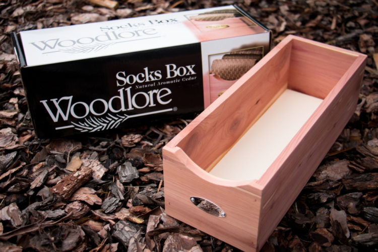 Cedar Socks Organizer Box