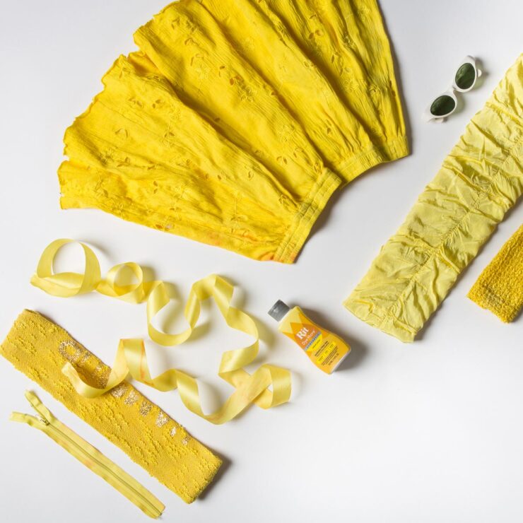 Żółte barwniki do ubrań sportowych