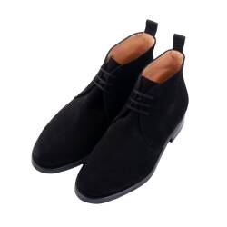 Buty typu suede negro koloru czarne z najwyższej jakości skóry cielęcej. Patine shoes, Yanko shoes, TLB shoes, buty eleganckie, buty stylowe, buty eleganckie.