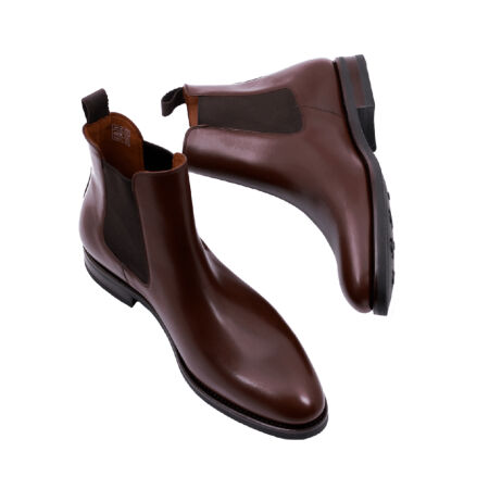 PATINE Chelsea Boots 77036V F Dark Brown - ciemno brązowe sztyblety męskie