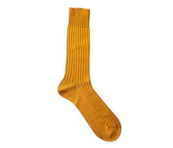 VICCEL / CELCHUK Socks Solid Golden Cotton - Złote skarpetki
