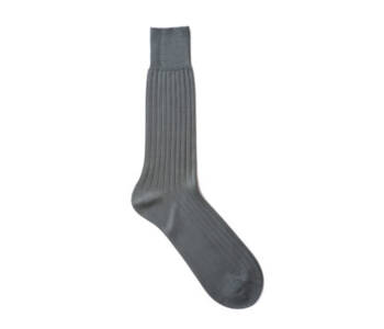 VICCEL / CELCHUK Socks Solid Gray Cotton - Szare skarpetki