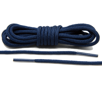 LACE LAB Roshe Laces 3mm Navy Blue - Granatowe okrągłe sznurówki do butów