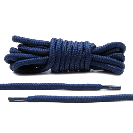 LACE LAB XI Rope Laces 6mm Navy Blue - Granatowe okrągłe sznurowadła do butów