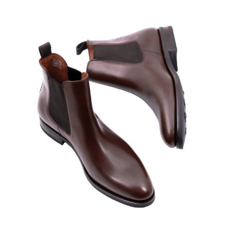 Buty brązowe  typu cambridge dark brown idealne dla gentlemana. Skorzane brązowe sztyblety, trzewiki męskie