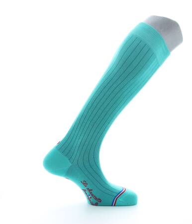 LCF Men Knee Socks INVALIDES Turquoise - Luksusowe podkolanówki