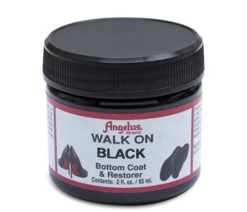 ANGELUS Walk on Black 2oz - Czarny barwnik z dodatkiem utwardzającym do spodów