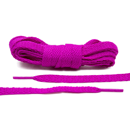 LACE LAB Flat Shoe Laces 8mm Paradise Purple - Purpurowe płaskie sznurowadła do butów