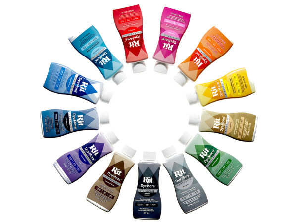 Barwnik do sztucznych materiałów i tkanin syntetycznych oraz tworzyw sztucznych. Barwniki rit dyemore do rękodzieła, personalizacji, renowacji.