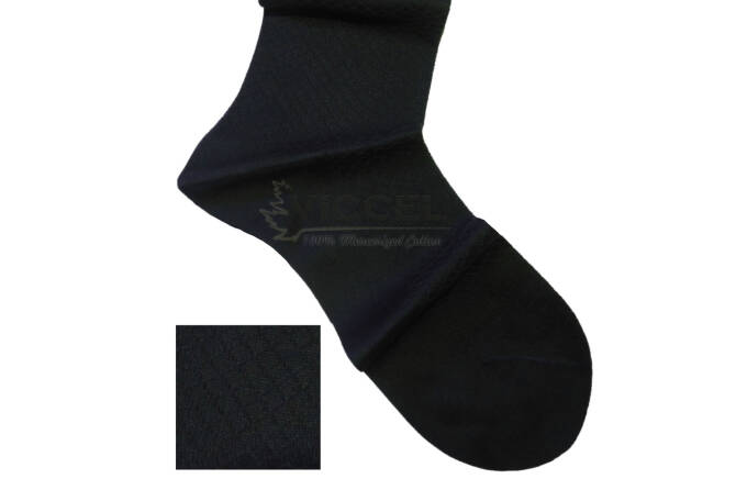 VICCEL / CELCHUK Socks Fish Skin Textured Black - Czarne skarpety z teksturą