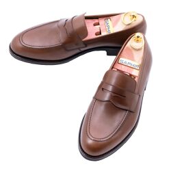 Brązowe loafersy, buty wsuwane , gumowa podeszwa, szyte metodą ramową, skóra , do letnich stylizacji, 