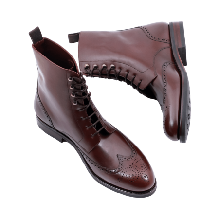 TLB MALLORCA Boots CAMERON 597SH F Dark Brown - ciemno brązowe trzewiki męskie