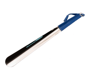 SAPHIR MDOR / LCA Shoe Horn Silver 41cm Blue - Duża luksusowa łyżka do butów