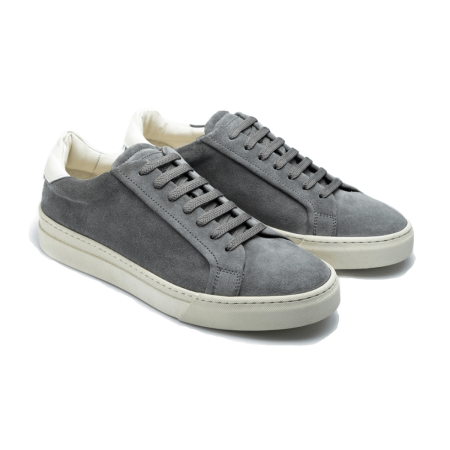 TLB MALLORCA SNEAKERS S2 Beta Plus Velour Fumo Off White - szare zamszowe Sneakersy (SALE)