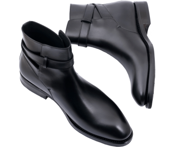 TLB MALLORCA Boots JODHPUR 513S F Black - czarne trzewiki męskie