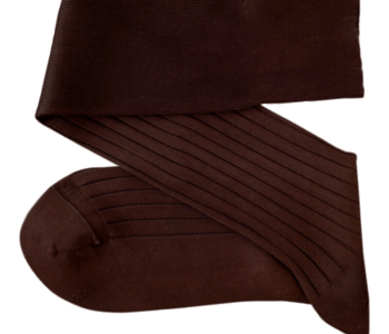 VICCEL / CELCHUK Knee Socks Elastane Cotton Brown