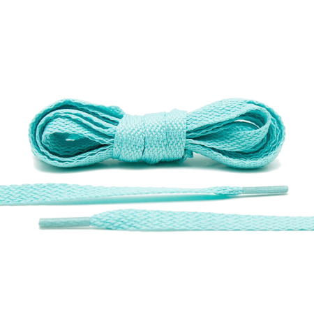 LACE LAB Flat Shoe Laces 8mm Mint - Miętowe płaskie sznurowadła do butów