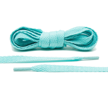LACE LAB Flat Shoe Laces 8mm Mint - Miętowe płaskie sznurowadła do butów