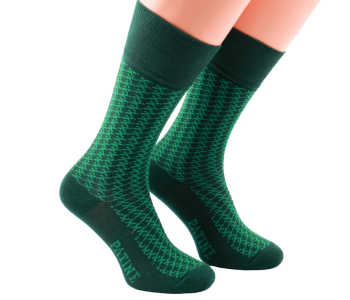 PATINE Socks PAPE05 Dark Green / Light Green - Skarpety klasyczne