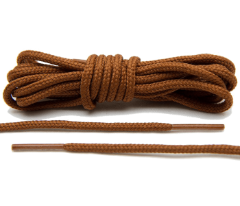 LACE LAB Roshe Laces 3mm Chocolate - Czekoladowe okrągłe sznurówki do butów