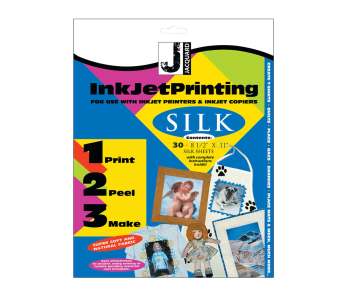 JACQUARD INKJET Fabric Silk 5pcs set / Zestaw 5 arkuszy tkaniny jedwabnej do druku atramentowego