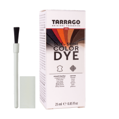 TARRAGO Color Dye SINGLE Standard Colors 25ml + Brush + Sponge - akrylowe farby do skór licowych i butów + pędzelek + gąbka