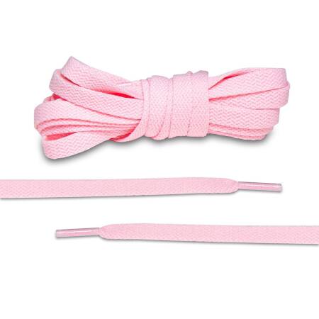 LACE LAB JORDAN 1 Laces 8mm Pink - Różowe płaskie sznurówki do butów