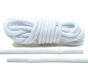 LACE LAB XI Rope Laces 6mm White - Białe okrągłe sznurowadła do butów