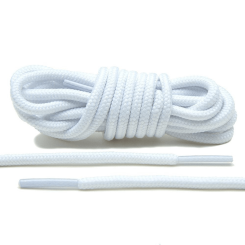 LACE LAB XI Rope Laces 6mm White - Białe okrągłe sznurowadła do butów