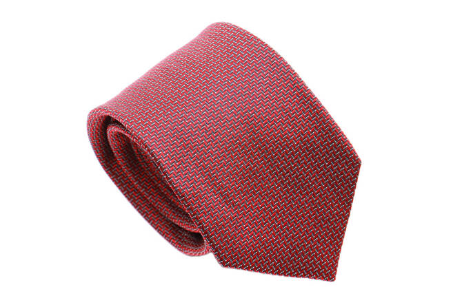 PATINE Tie 23 Rouge HAND FINISHED - Jedwabny krawat