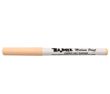 JACQUARD Tee Juice Fabric Art Marker Medium Point 1.2mm TAN / Beżowy pisak do jeansu, tkanin, skór, drewna, gliny, papieru