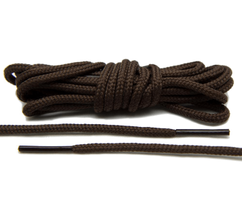 LACE LAB Roshe Laces 3mm Dark Brown  - Ciemno brązowe okrągłe sznurówki do butów