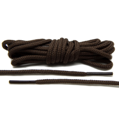 LACE LAB Roshe Laces 3mm Dark Brown  - Ciemno brązowe okrągłe sznurówki do butów