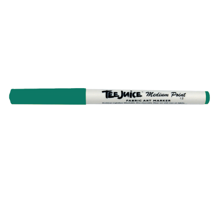 JACQUARD Tee Juice Fabric Art Marker Medium Point 1.2mm GREEN / Zielony pisak do jeansu, tkanin, skór, drewna, gliny, papieru