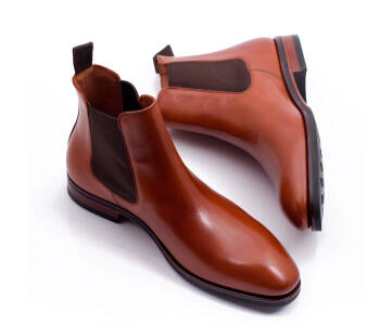TLB MALLORCA Boots CHELSEA 511S F Light Brown - jasno brązowe sztyblety męskie
