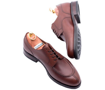 YANKO Split Toe Derby 539Y G Brown - brązowe angielki męskie