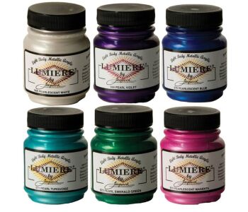 JACQUARD Lumiere Pearlescent Paint 2.25oz / Perłowe farby akrylowe do rękodzieła