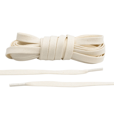 Kremowe woskowane sznurowadła luksusowe. Sznurówki do customizacji sneakersów - Jordan, Nike, Bred 1, Adidas.