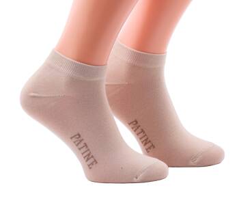 PATINE Ankle Socks PAST01 Beige / Brown - Stopki beżowe