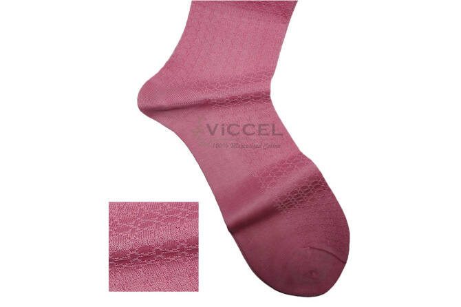 VICCEL Socks Star Textured Light Pink 