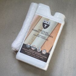 Unikalny, bakteriobójczy płyn, przeznaczony do czyszczenia, pielęgnacji i dezynfekcji tkanin, w tym specjalnej tkaniny o nazwie Alcantara