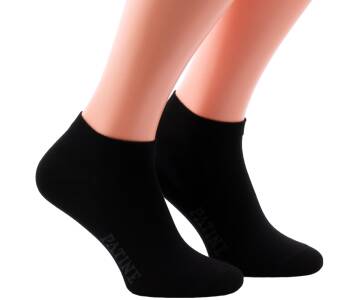 PATINE Ankle Socks PAST02 Black / Grey - Stopki