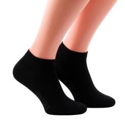 PATINE Ankle Socks PAST02 Black / Grey - Stopki czarne