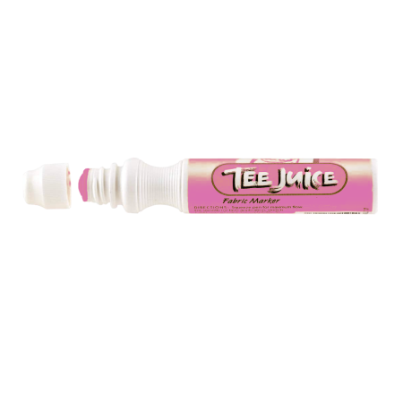 JACQUARD Tee Juice Fabric Art Marker Broad Point 12mm PINK / Gruby różowy pisak do jeansu, tkanin, skór, drewna, gliny, papieru