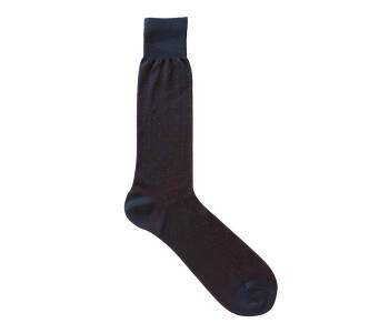 VICCEL / CELCHUK Socks Pindot Navy Blue / Red - Granatowe skarpety w czerwone kropki