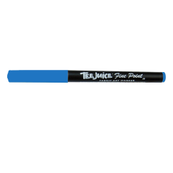 JACQUARD Tee Juice Fabric Art Marker Fine Point 0.08mm BLUE / Niebieski pisak do jeansu, tkanin, skór, drewna, gliny, papieru