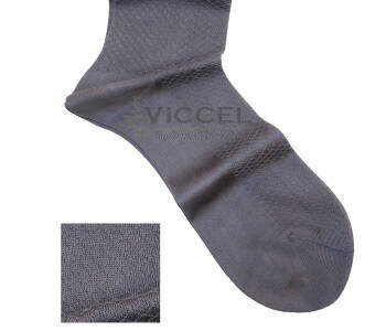 VICCEL Socks Fish Skin Textured Gray 
