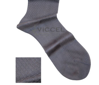 VICCEL / CELCHUK Socks Fish Skin Textured Gray - Szare skarpety z teksturą